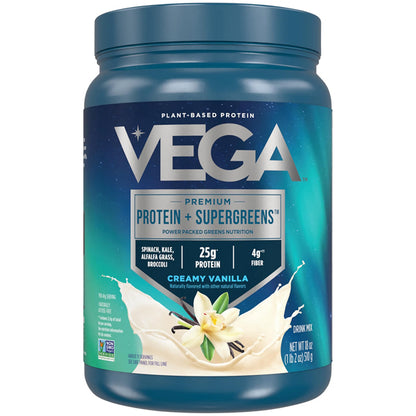 Vega Protein and Greens Plant Based Protein Powder Creamy Vanilla 18oz