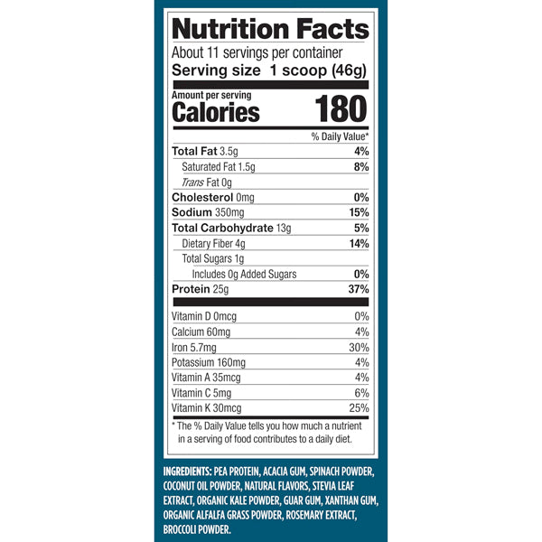 Vega Protein and Greens Plant Based Protein Powder Creamy Vanilla 18oz