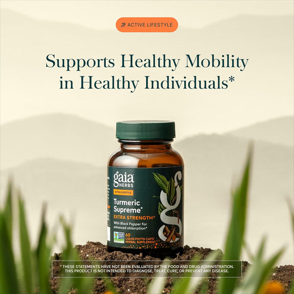 Gaia Herbs Turmeric Supreme Extra Strength 60 Vegan Capsules